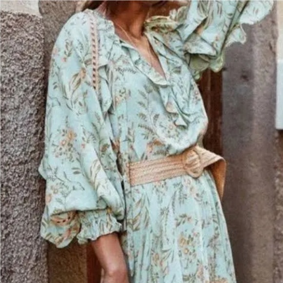 Spell Maisie Blouse in Vintage Turquoise 🫶 - Picture 4 of 13